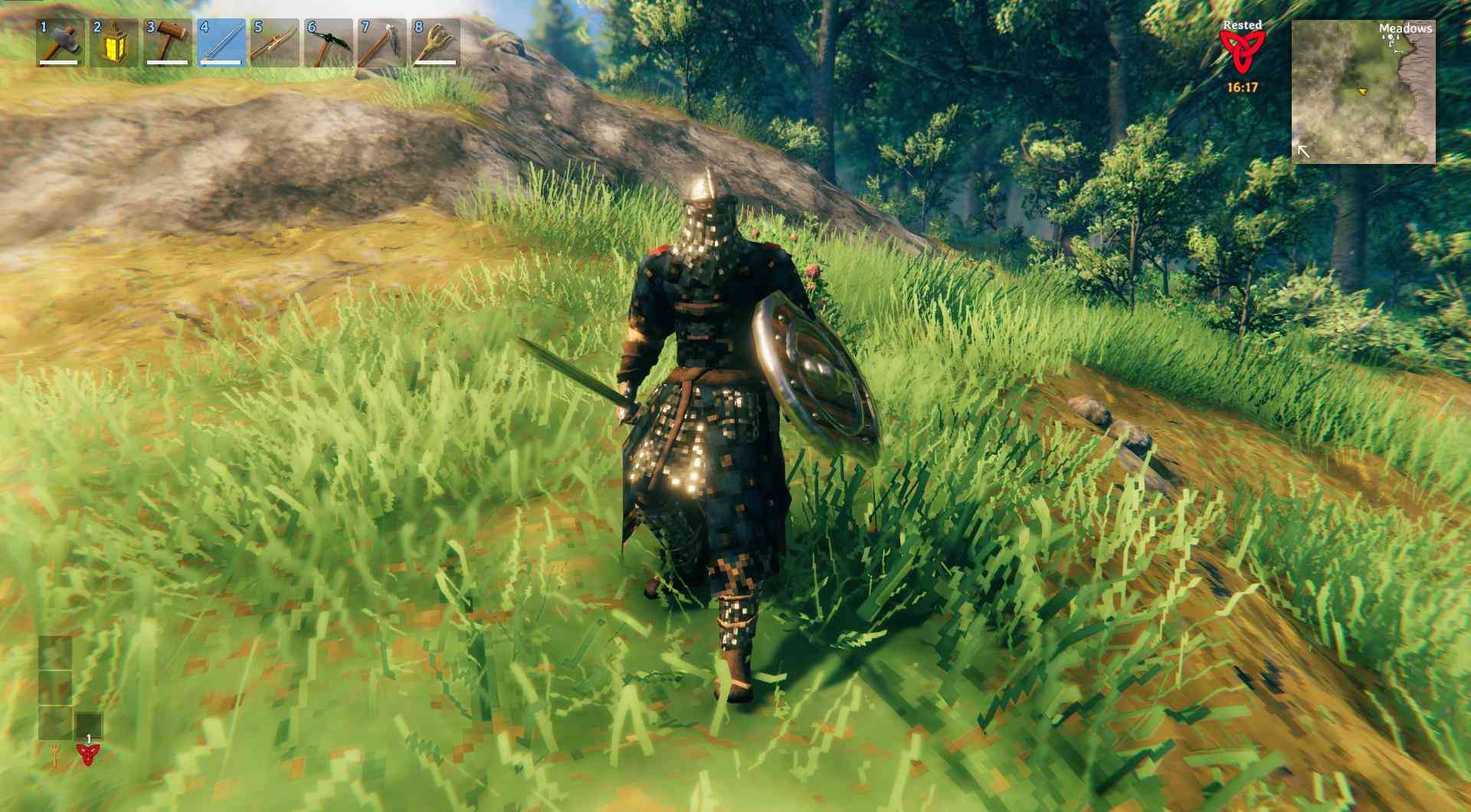 Stärke deine Rüstung mit Eisen und Leinengarn für bessere Verteidigung in Valheim.