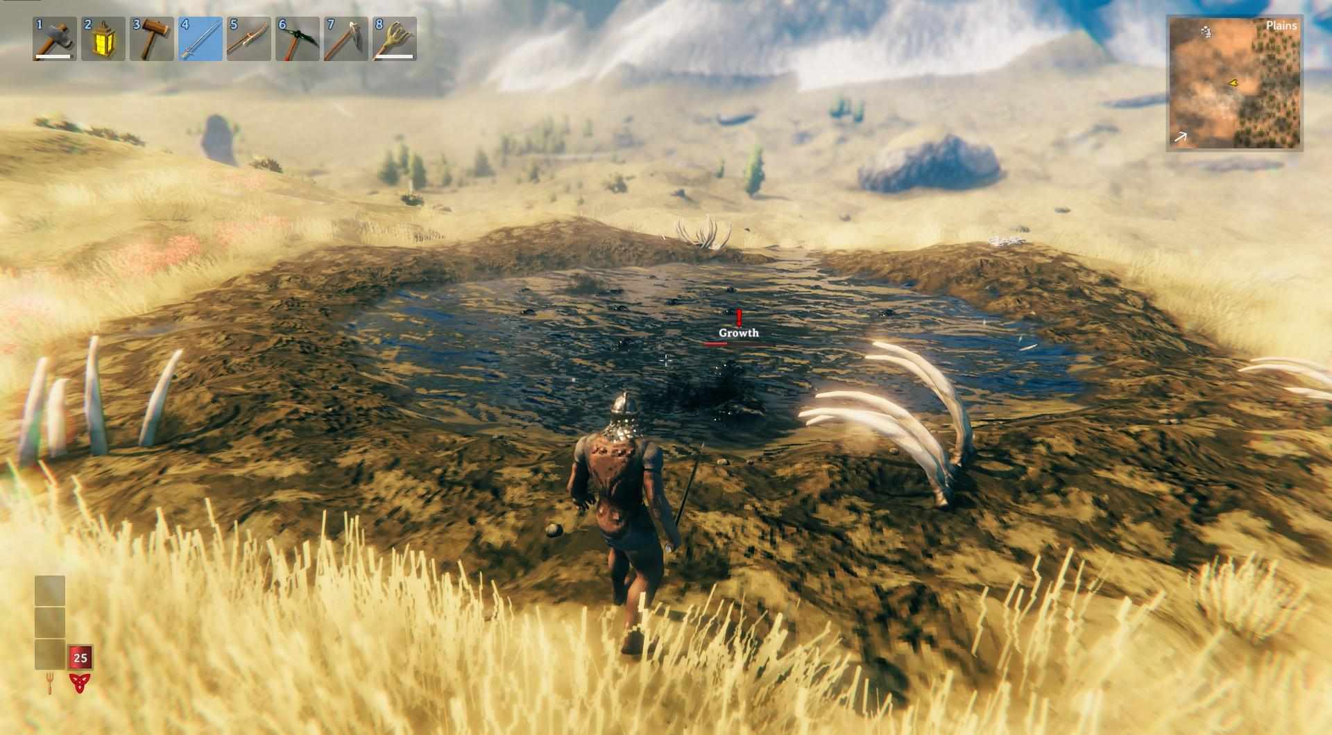 Besiege die schleimigen Growths, die in Valheim lauern.