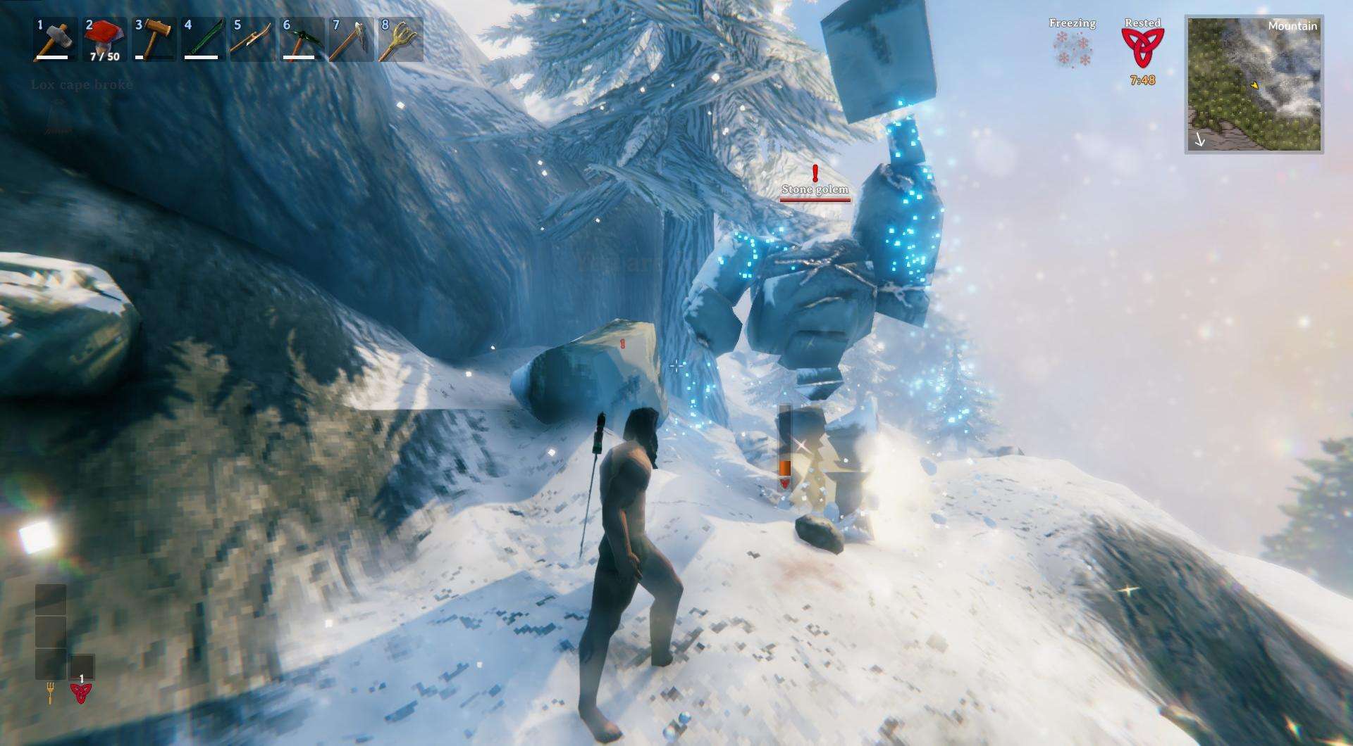Lerne die Angriffsmuster des Steingolems, um in Valheim als Sieger hervorzugehen.