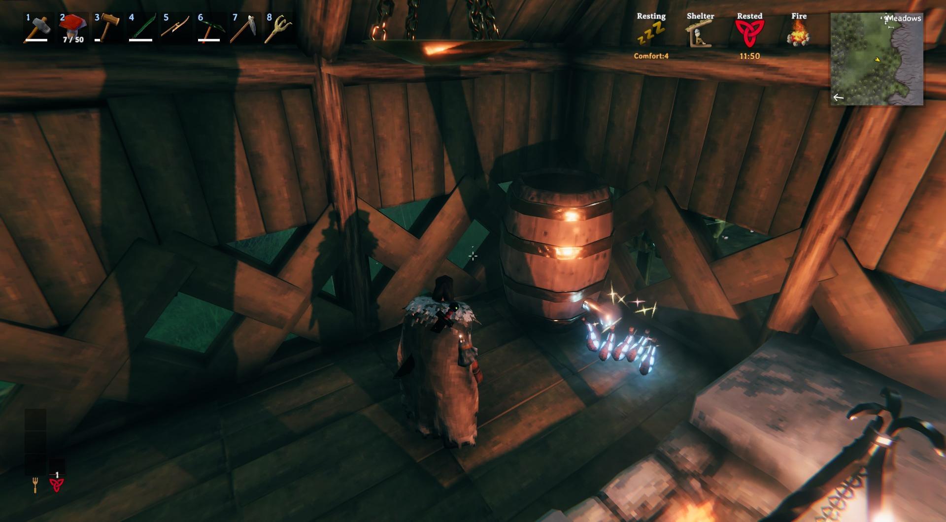 Manage deine Zeit effizient beim Brauen von Tränken in Valheim.