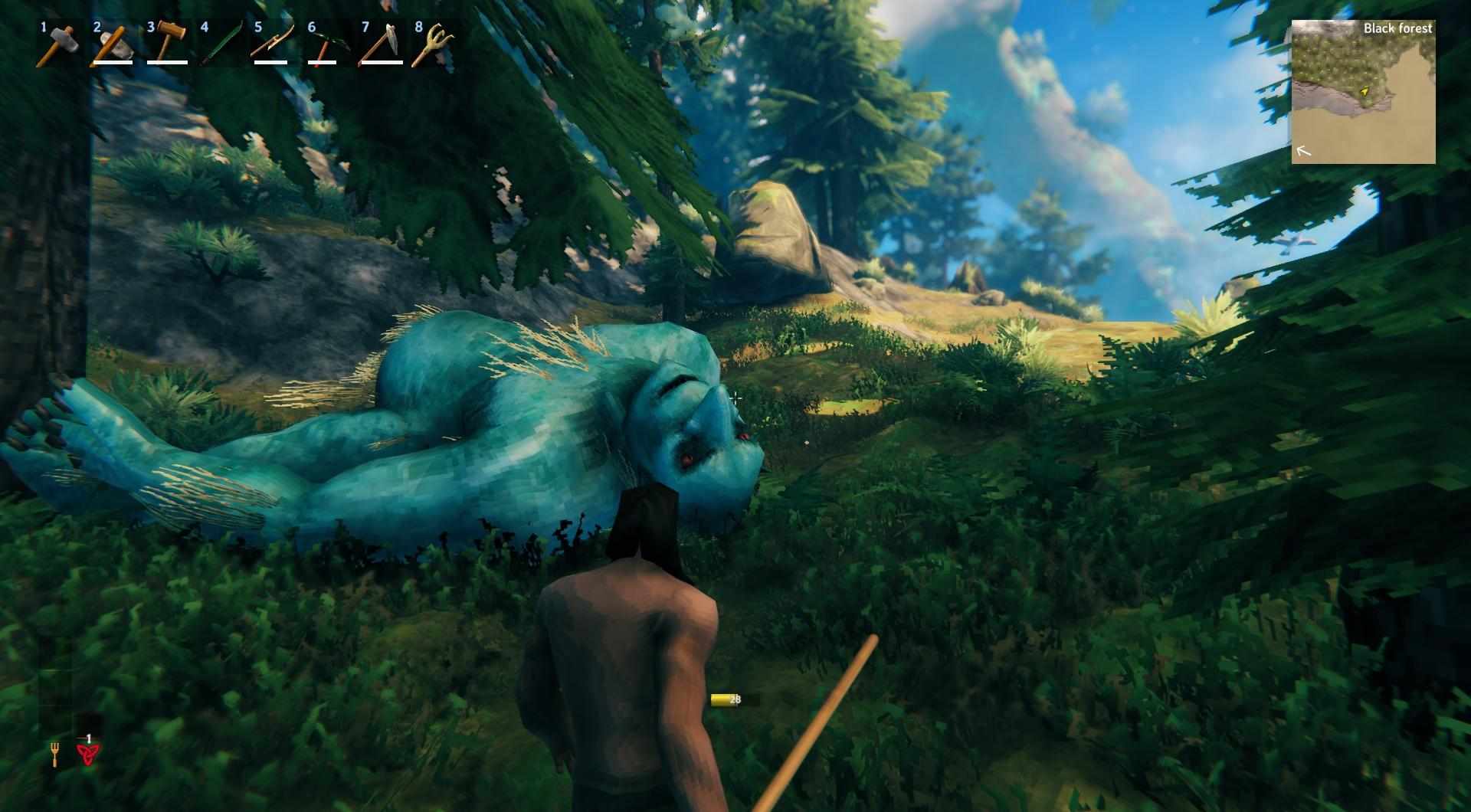 Du kannst Loot von dem toten Troll erhalten.