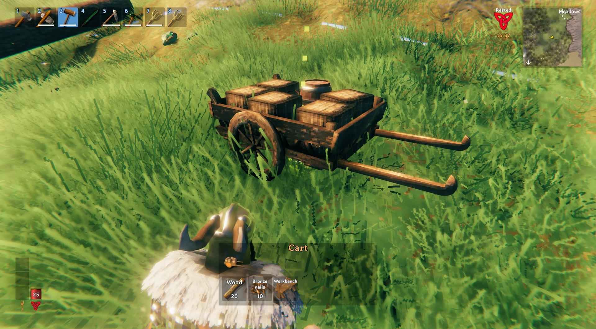 Schmiede den Wagen mit Deinem Hammer.