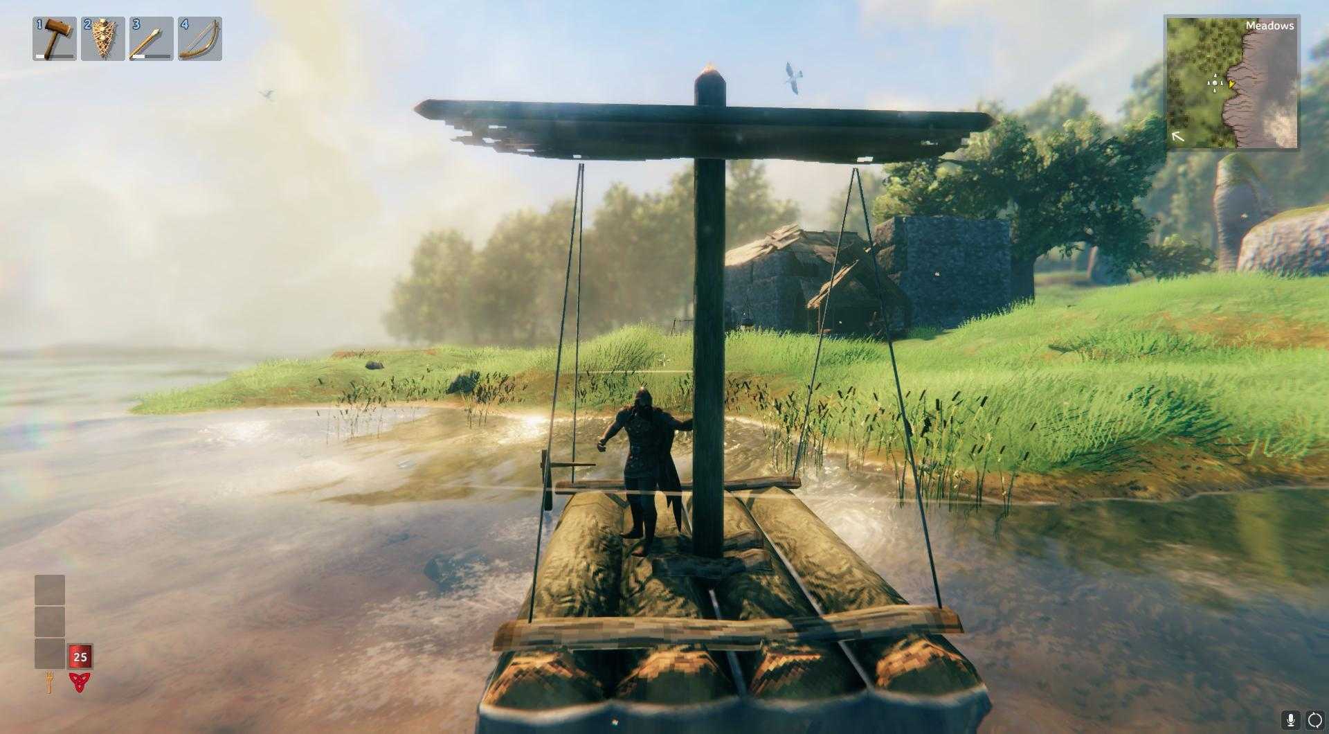 Es ist die anfängliche Wassertransportoption in den frühen Stadien des Spiels.
