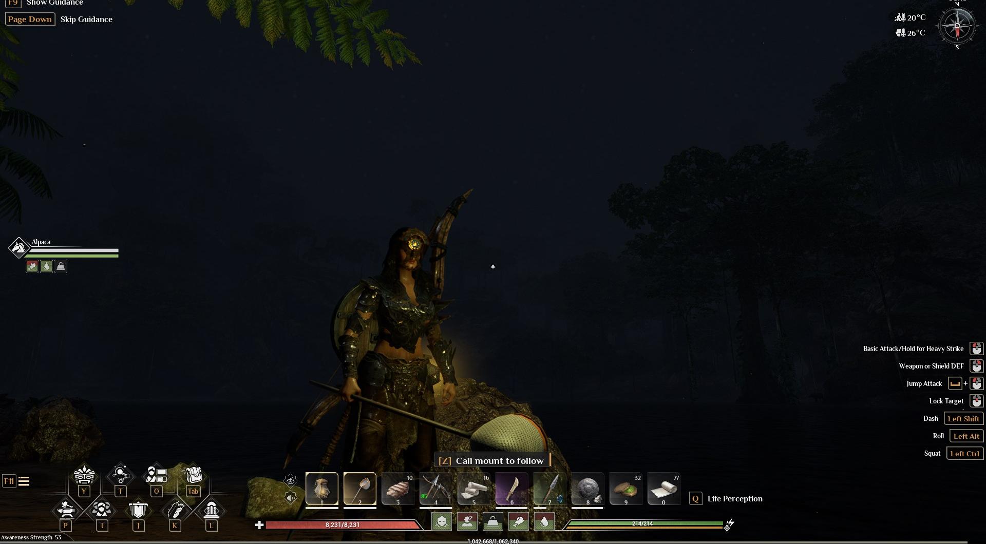 Keep your lamp lit in Soulmask.