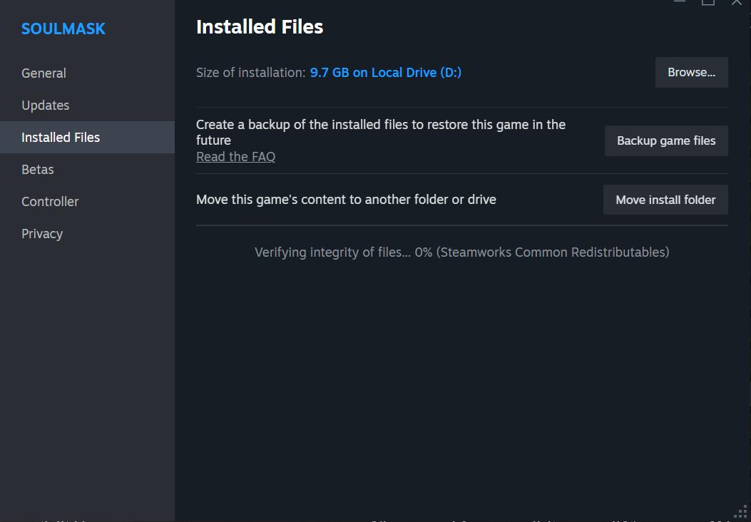 Verify integrity of game files in Steam for Soulmask stability.