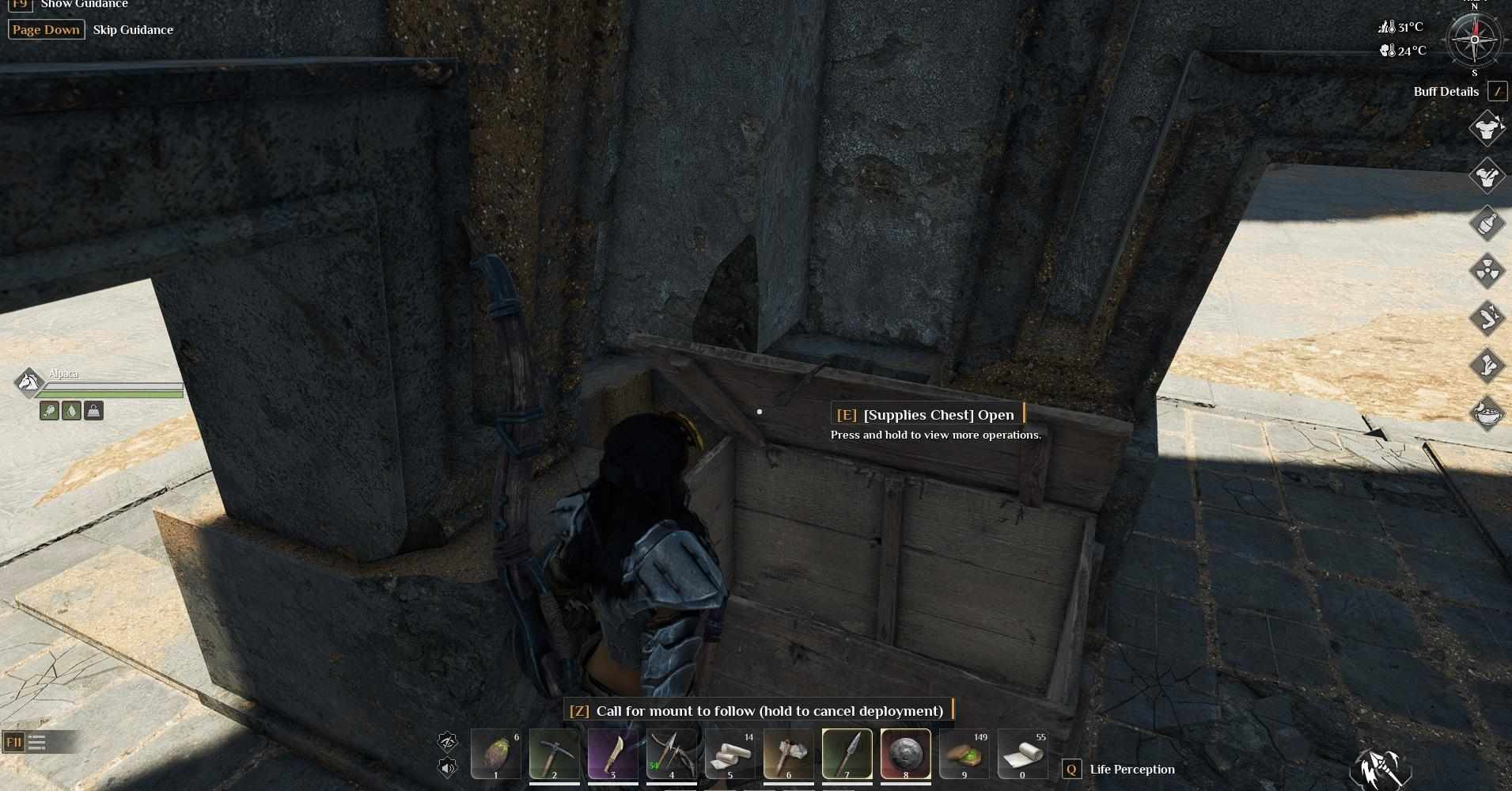 Locate chests in the Ancient Ruins Dungeon in Soulmask.