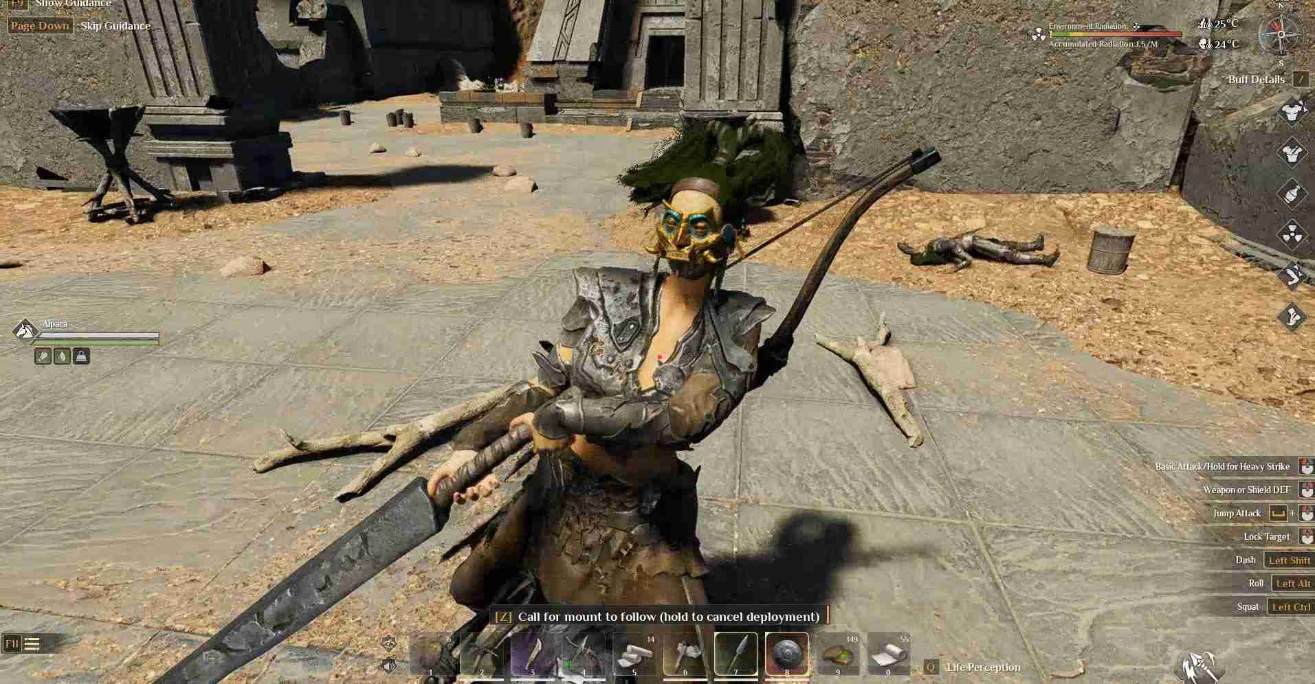 Avoid combat by staying on the move in Soulmask.