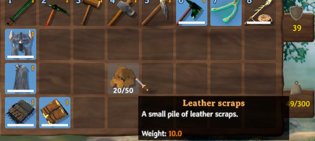 Leather Scraps in Valheim.