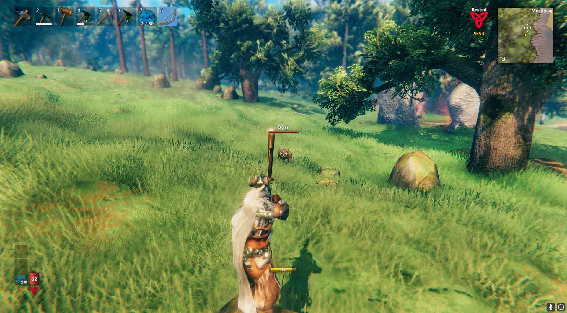 Besiege ein Tier, um rohes Fleisch zu erhalten.