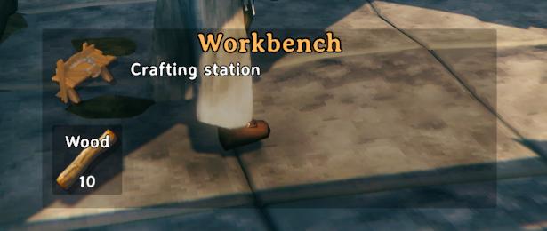 Handwerks-Tab in Valheim.