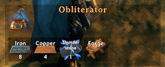Schalte Obliterator-Blaupause in Valheim frei.