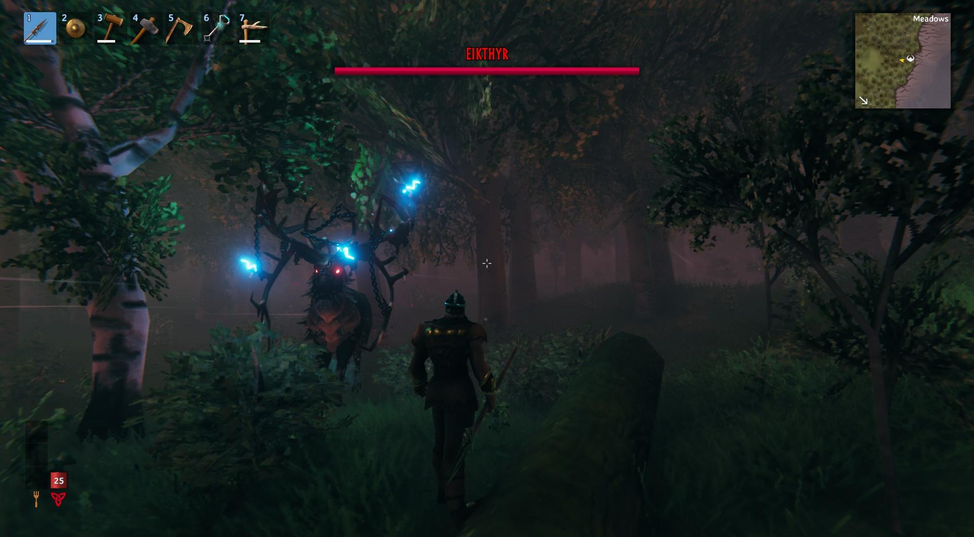 Eikthyr ist der erste Boss in Valheim.