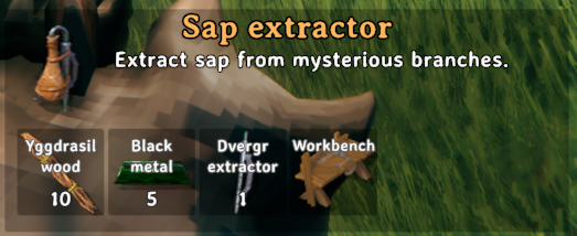 Das sind die Ressourcen, die du benötigst, um einen Saftextraktor zu bauen.