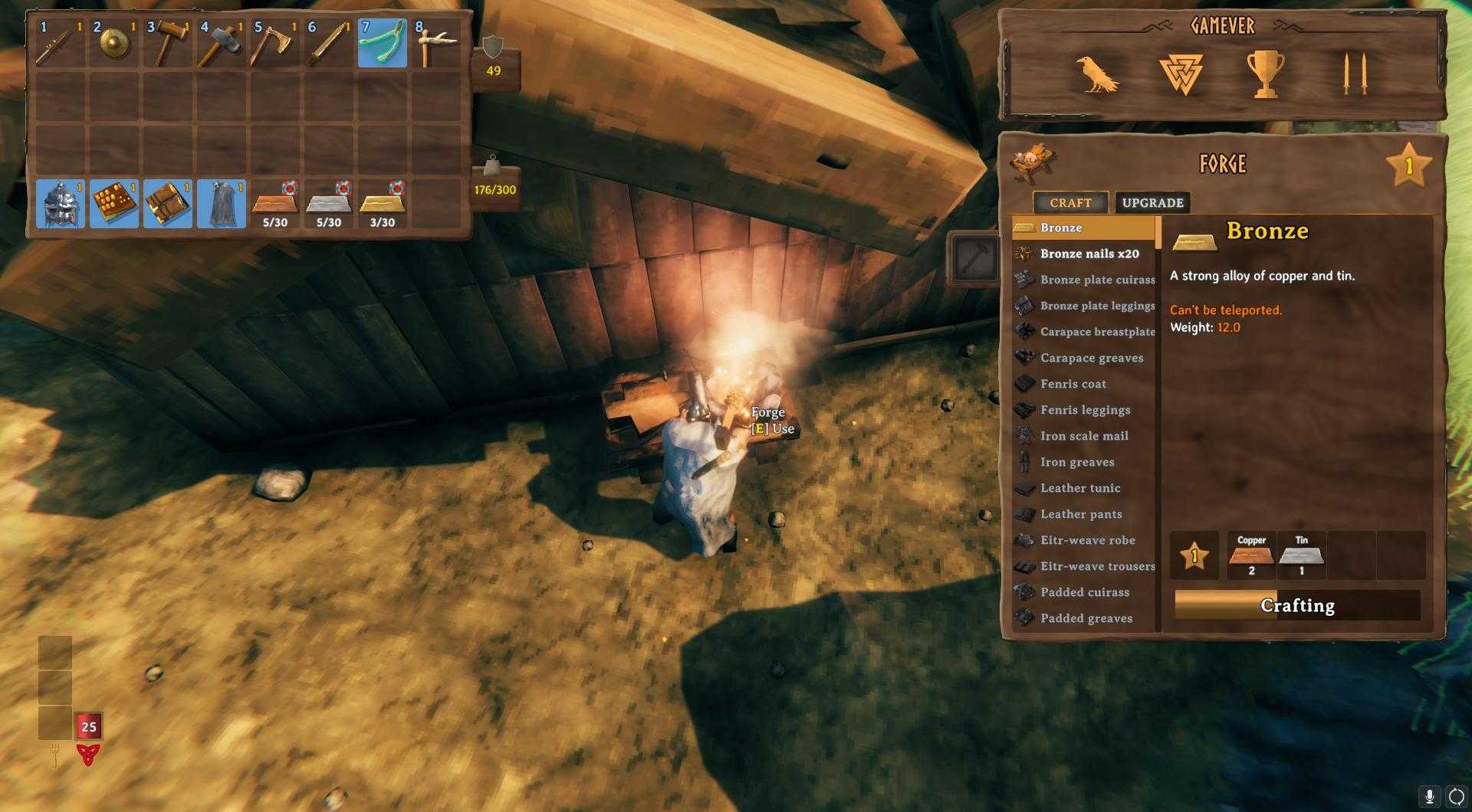 So kannst du Bronze in Valheim herstellen.