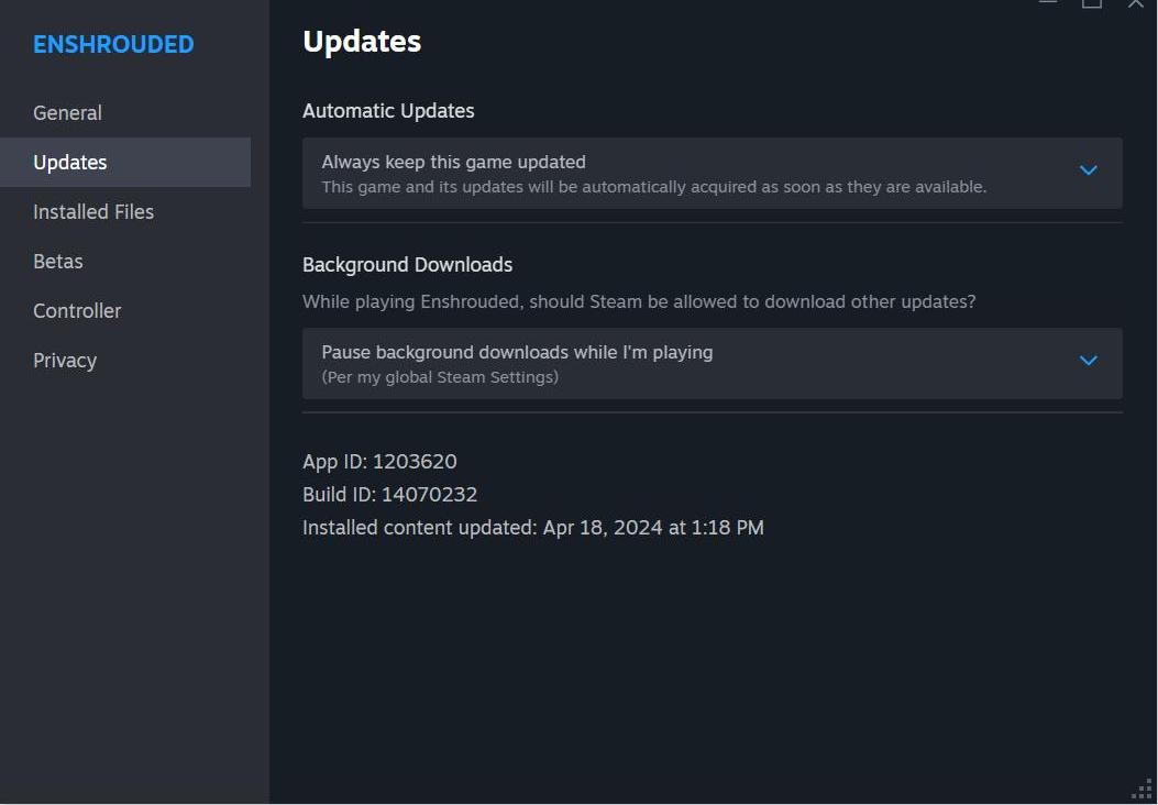Stelle sicher, dass du die neuesten Updates hast.