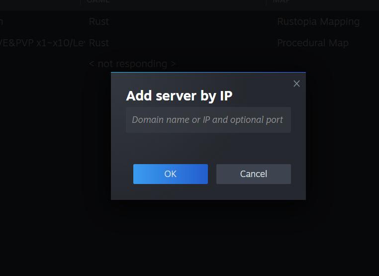 Füge den Server per IP zu deinen Favoriten hinzu.