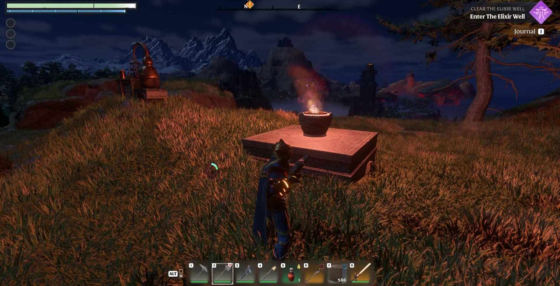 Rüste deinen Flammenaltar auf.