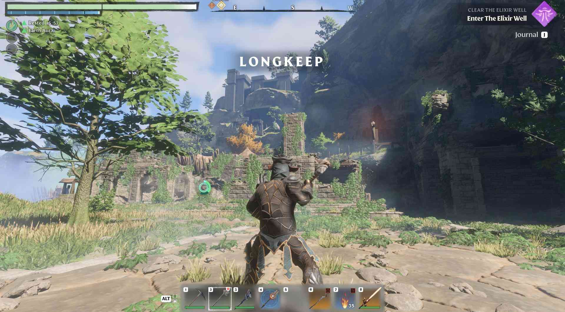 Gehe nach Longkeep in der Frühphase des Spiels.