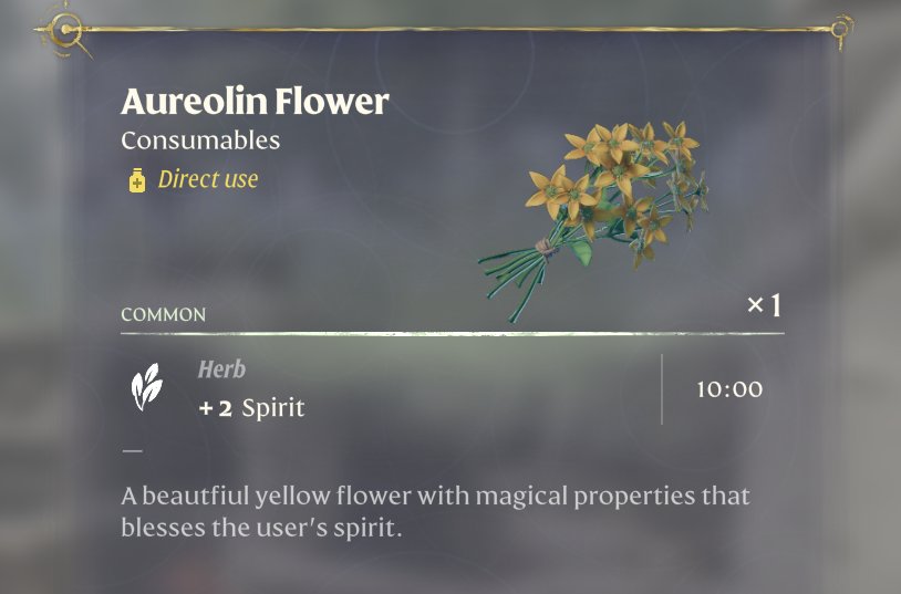 Verwende die Aureolin-Blume für Boosts.