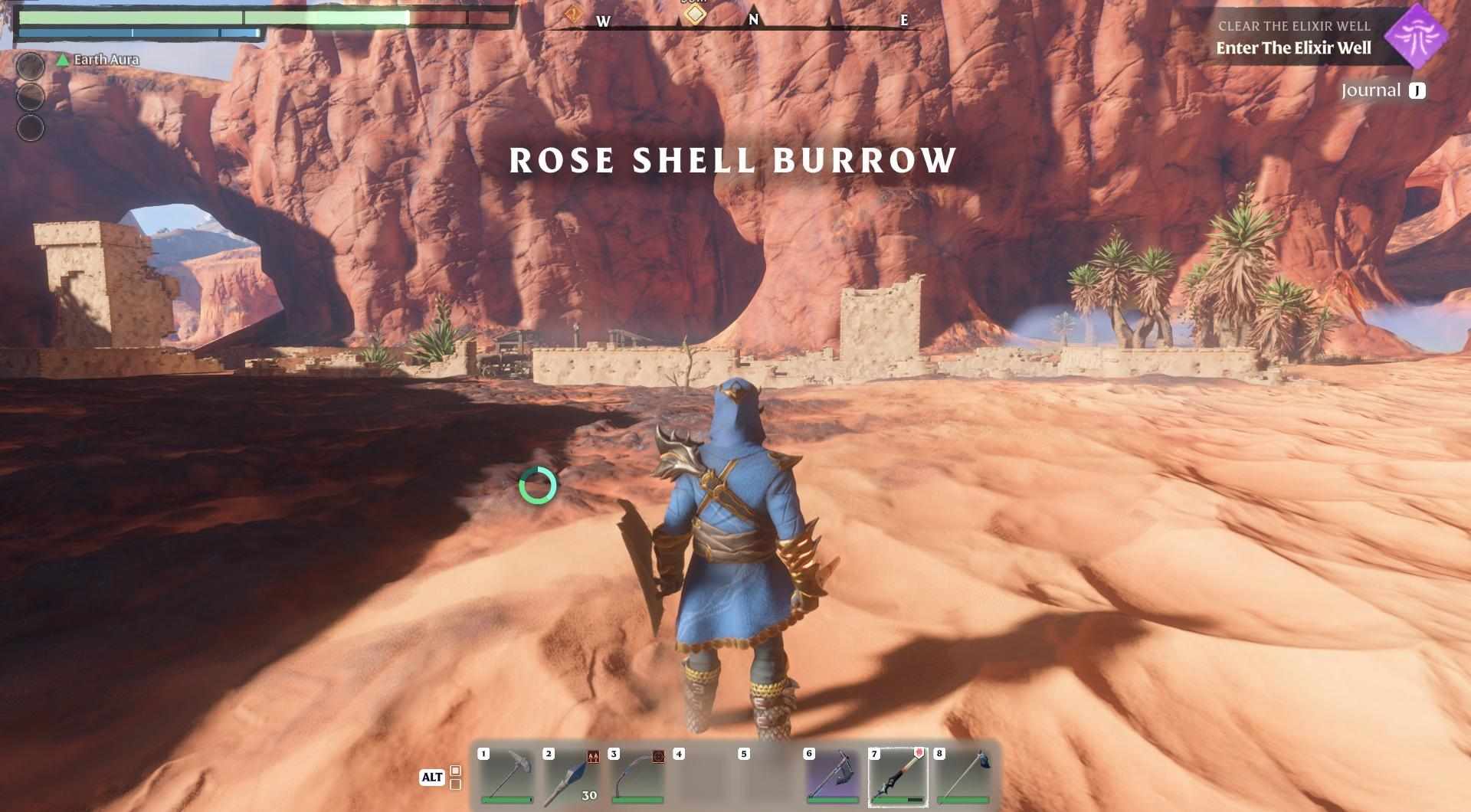 Entdecke den Rose Shell Burrow südöstlich des Kindlewaste Antiken Spitzturms.