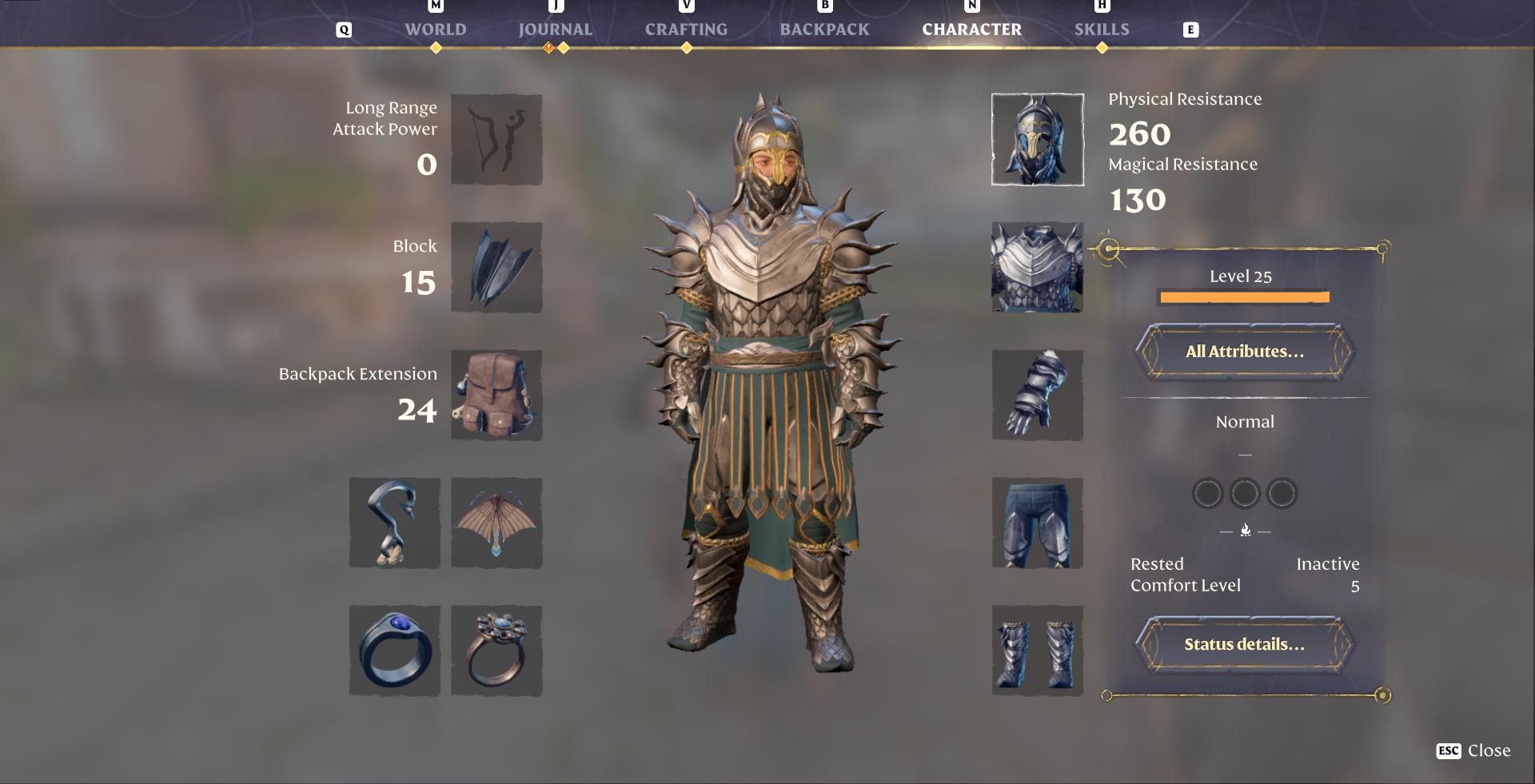 Stelle Warden-Set in Enshrouded her.