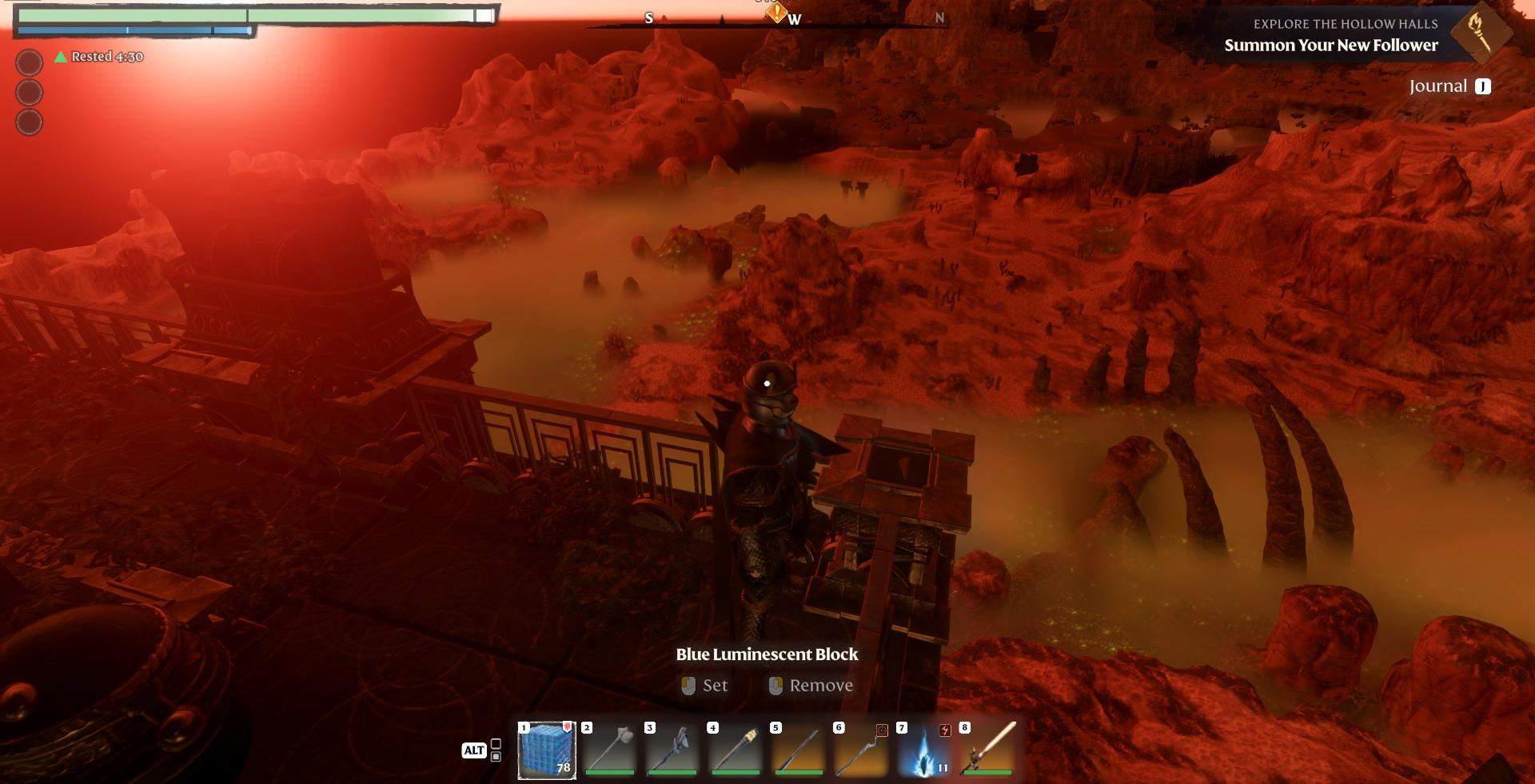 Erkunde die Biome von Revelwood und Kindlewastes, um Luminous Growth zu finden.