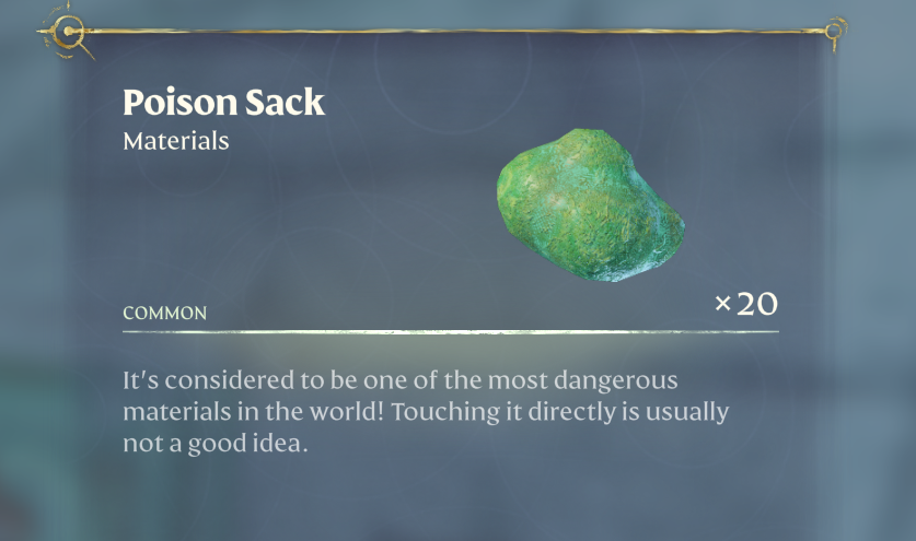 Finde den Giftsack in Enshrouded.