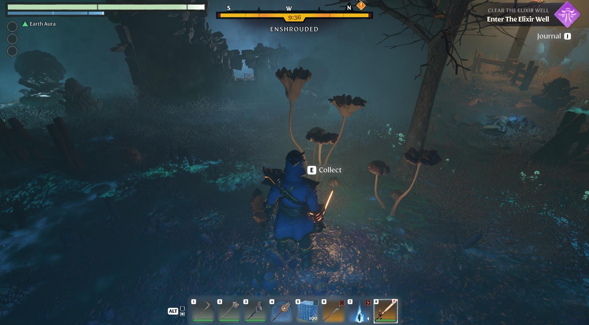 Betritt Miasma, um Shroud Luquid zu sammeln.