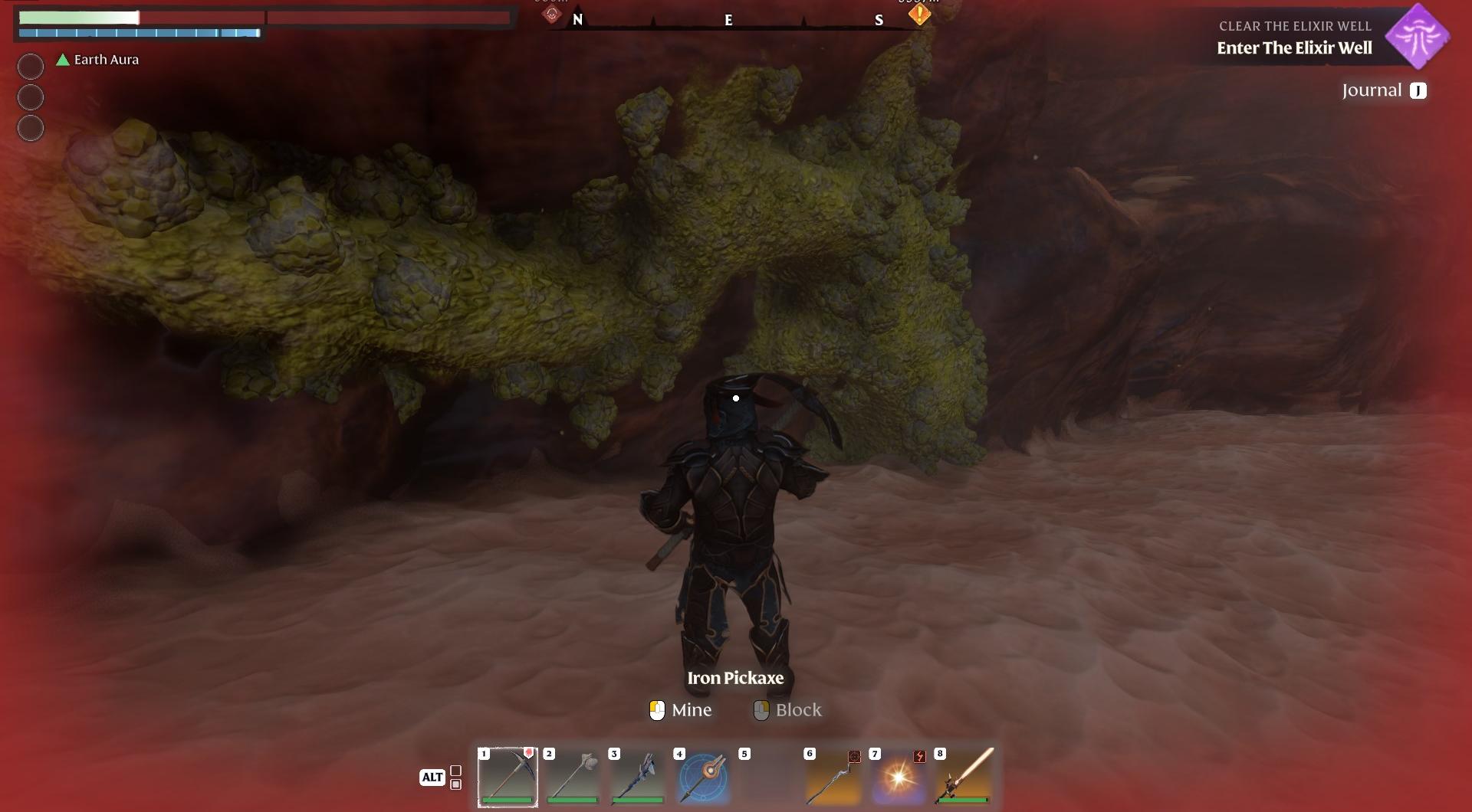 Finde die Kette von Schwefeln in Nomad Highlands.