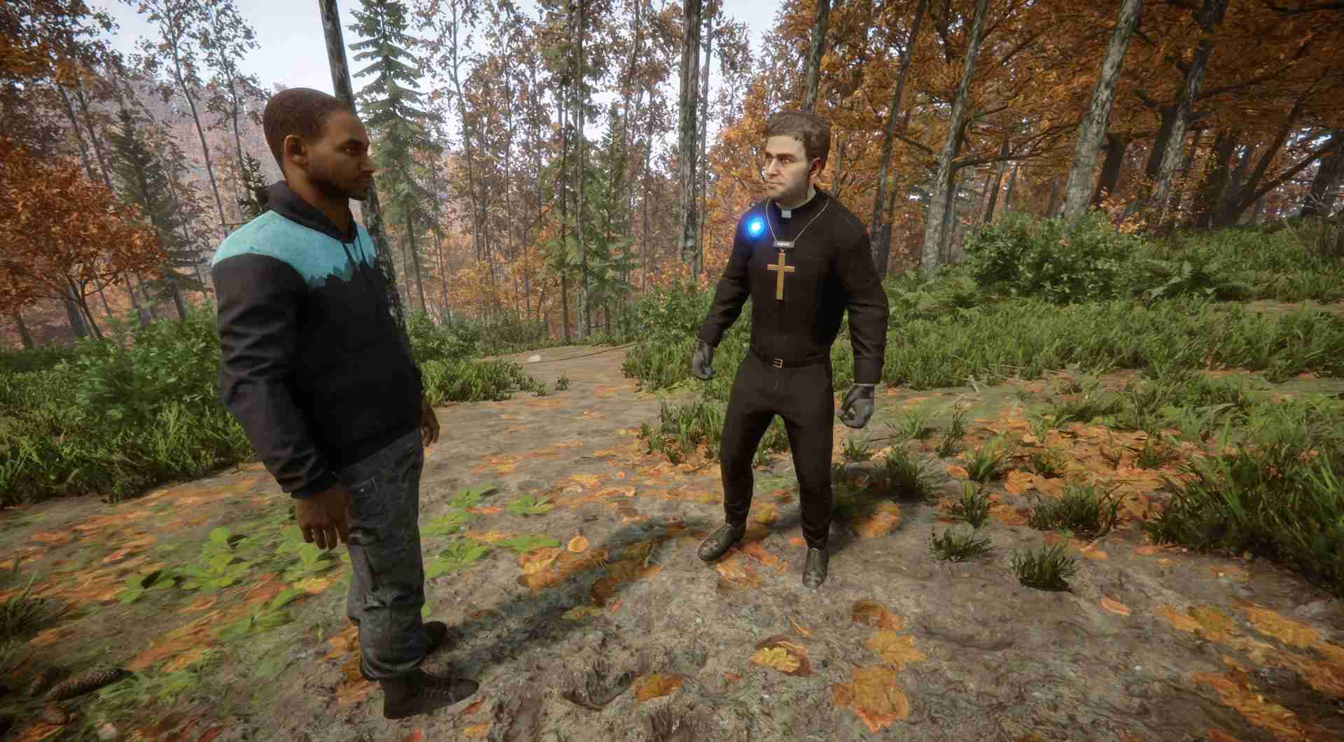 Passe Kelvins Aussehen an deine Stil- und Präferenzvorstellungen in Sons of the Forest an.