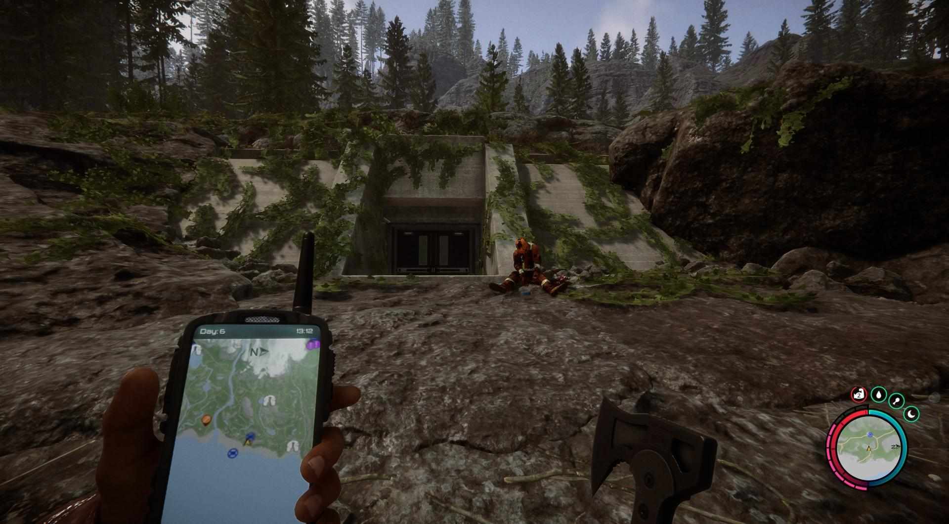 Der Eingang zum letzten Bunker befindet sich auf der Ostseite der Insel.