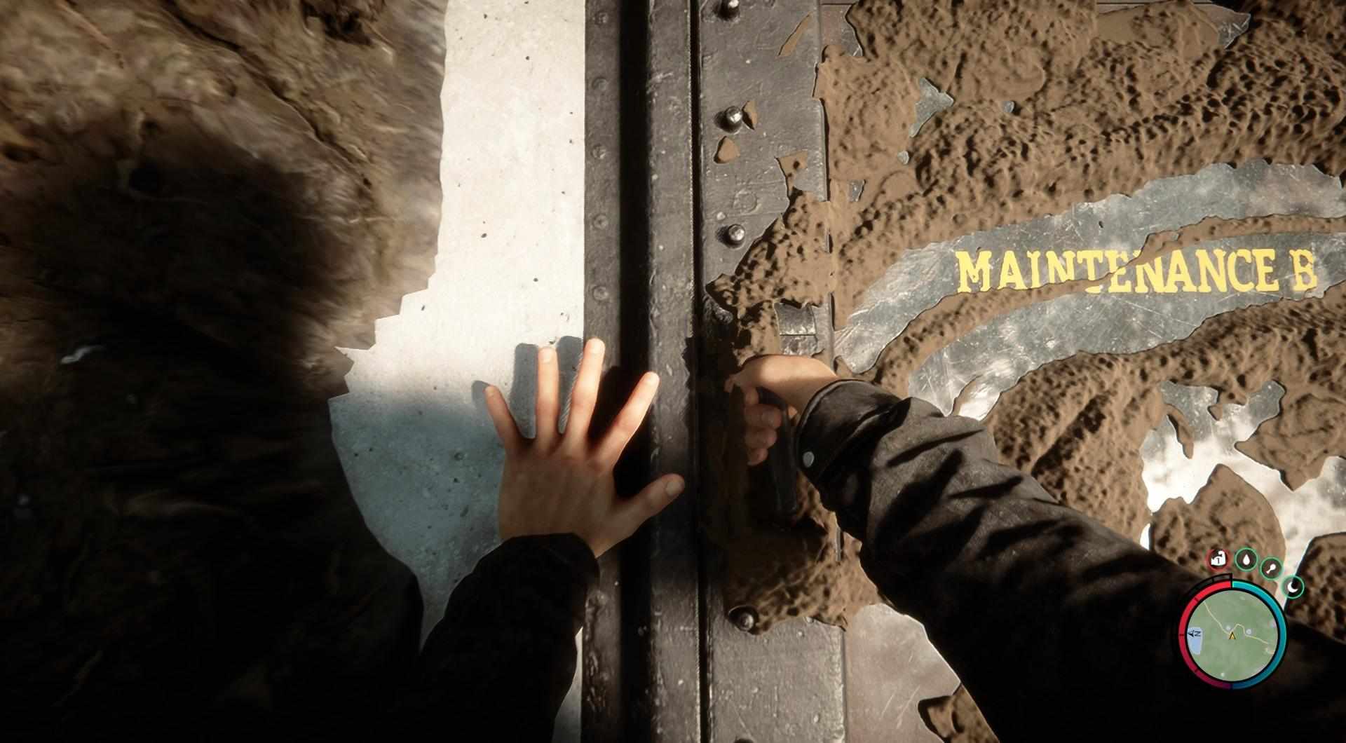 Unearth the Compound Bow amidst the remnants of a cannibal camp at Maintenance Site B.