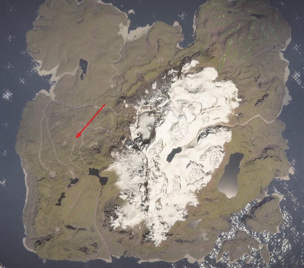 Finde die Höhle auf der westlichen Seite der Insel, um deine Quest zu beginnen.