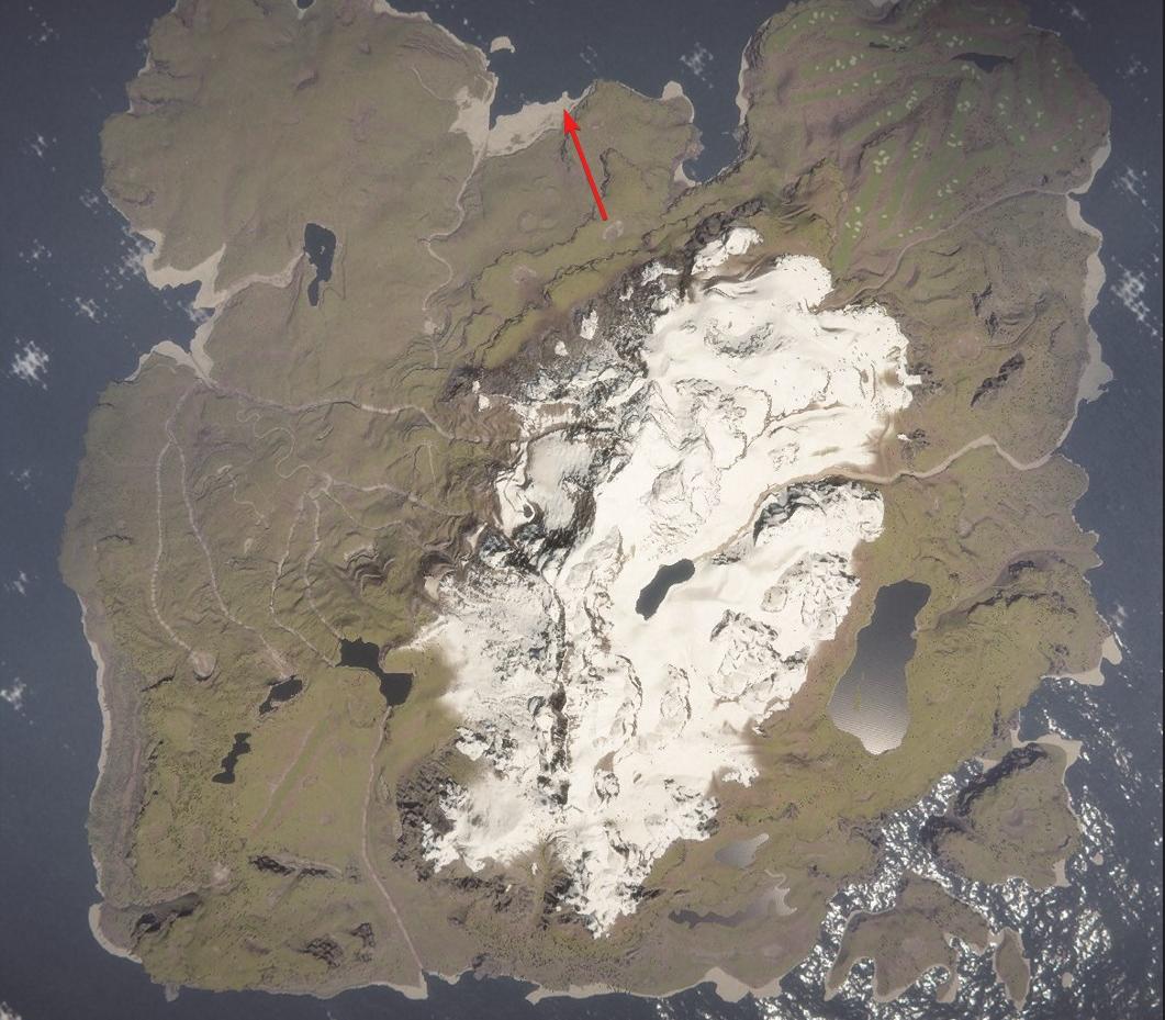 Die Machete befindet sich auf der Nordseite der Insel.