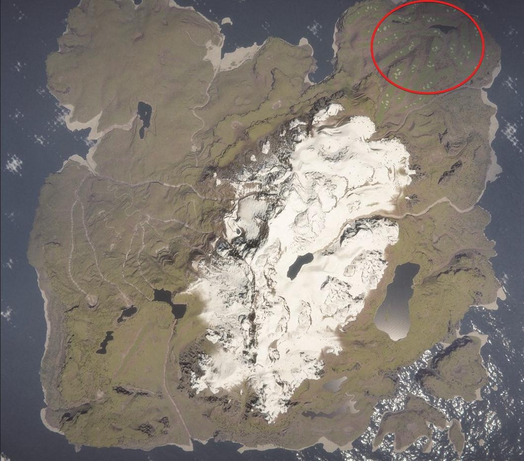 Begib dich zum nordöstlichen Teil der Insel.