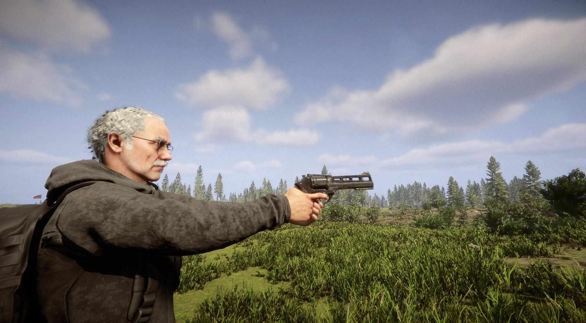 Mit dem Revolver in der Hand stellen Sie sich den Gefahren der Insel direkt.