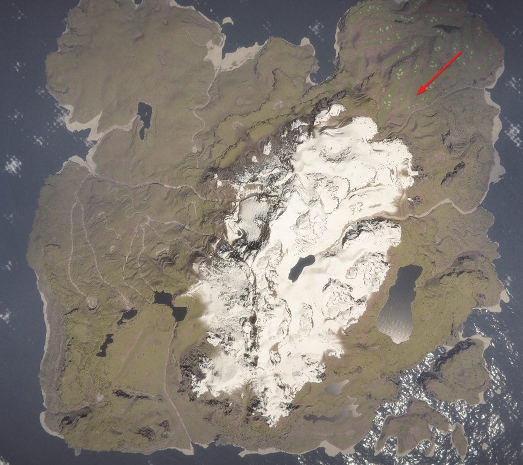 Begeben Sie sich in die nordöstliche Ecke der Insel.