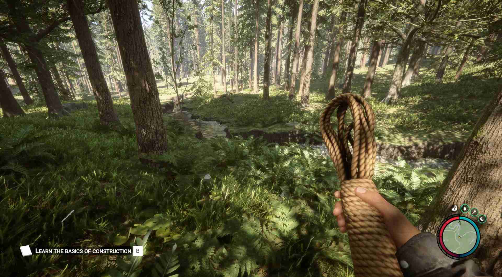 Entdecke verborgene Schätze, während du verlassene Campingplätze nach wertvollem Seil durchsuchst.