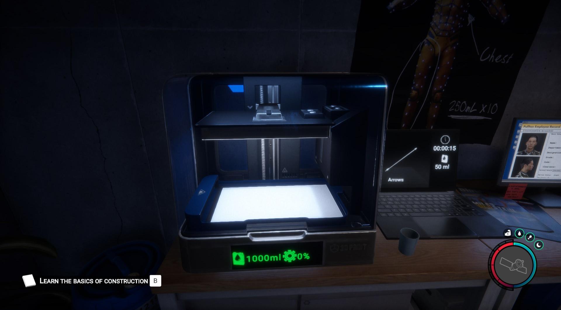 Erkunde den 3D-Druckerraum.
