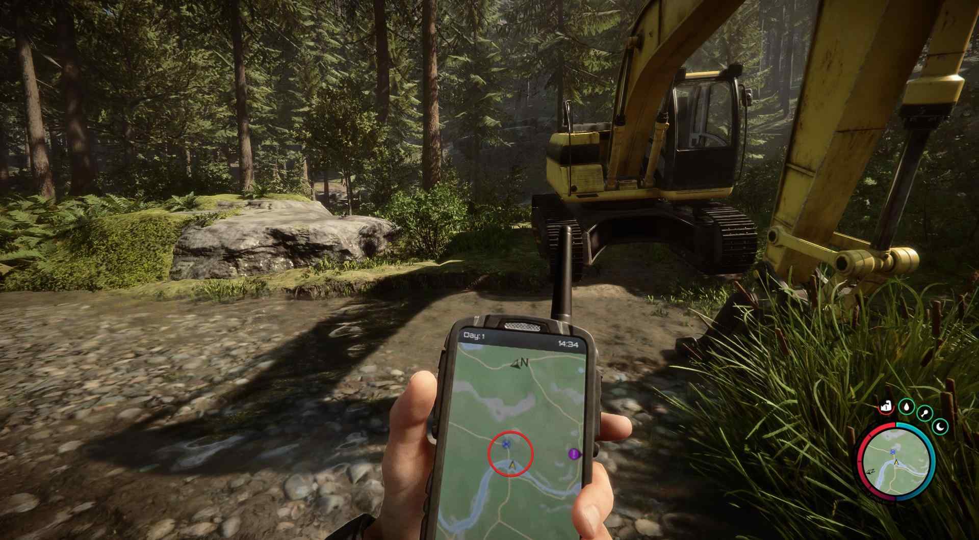 Verwende das GPS, um den Bunker zu finden.