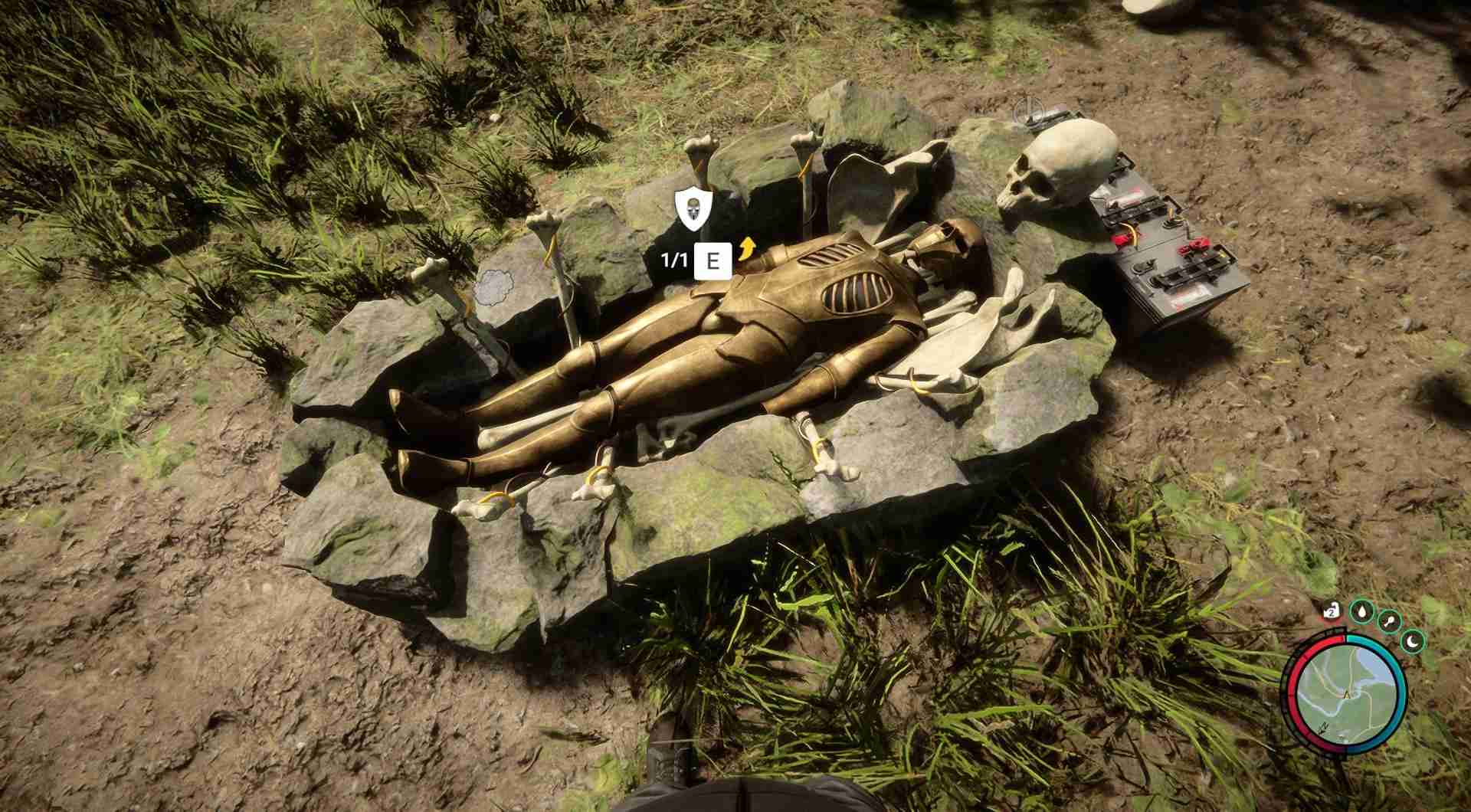 Starte die Maschine, um diese Rüstung aufzurüsten.
