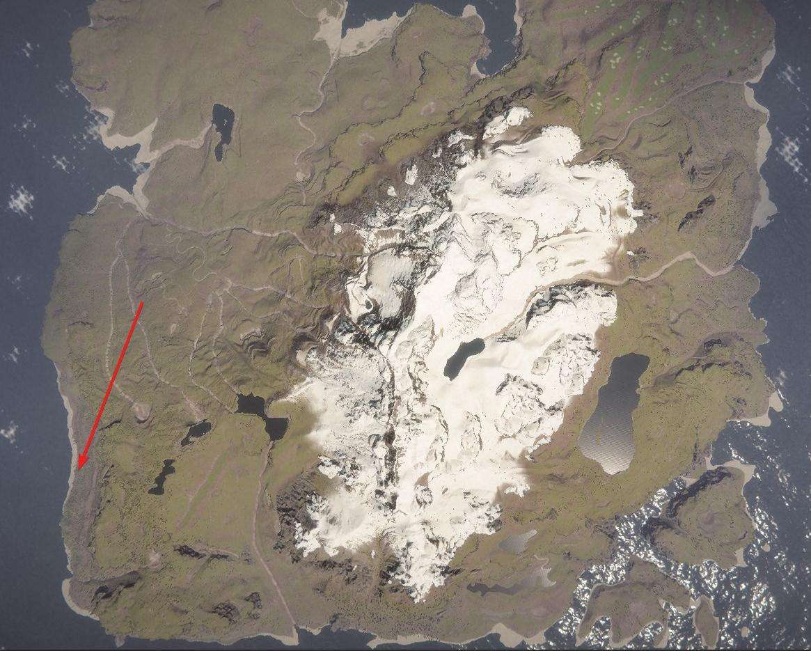 Sie finden den Ort auf der westlichen Seite der Insel.
