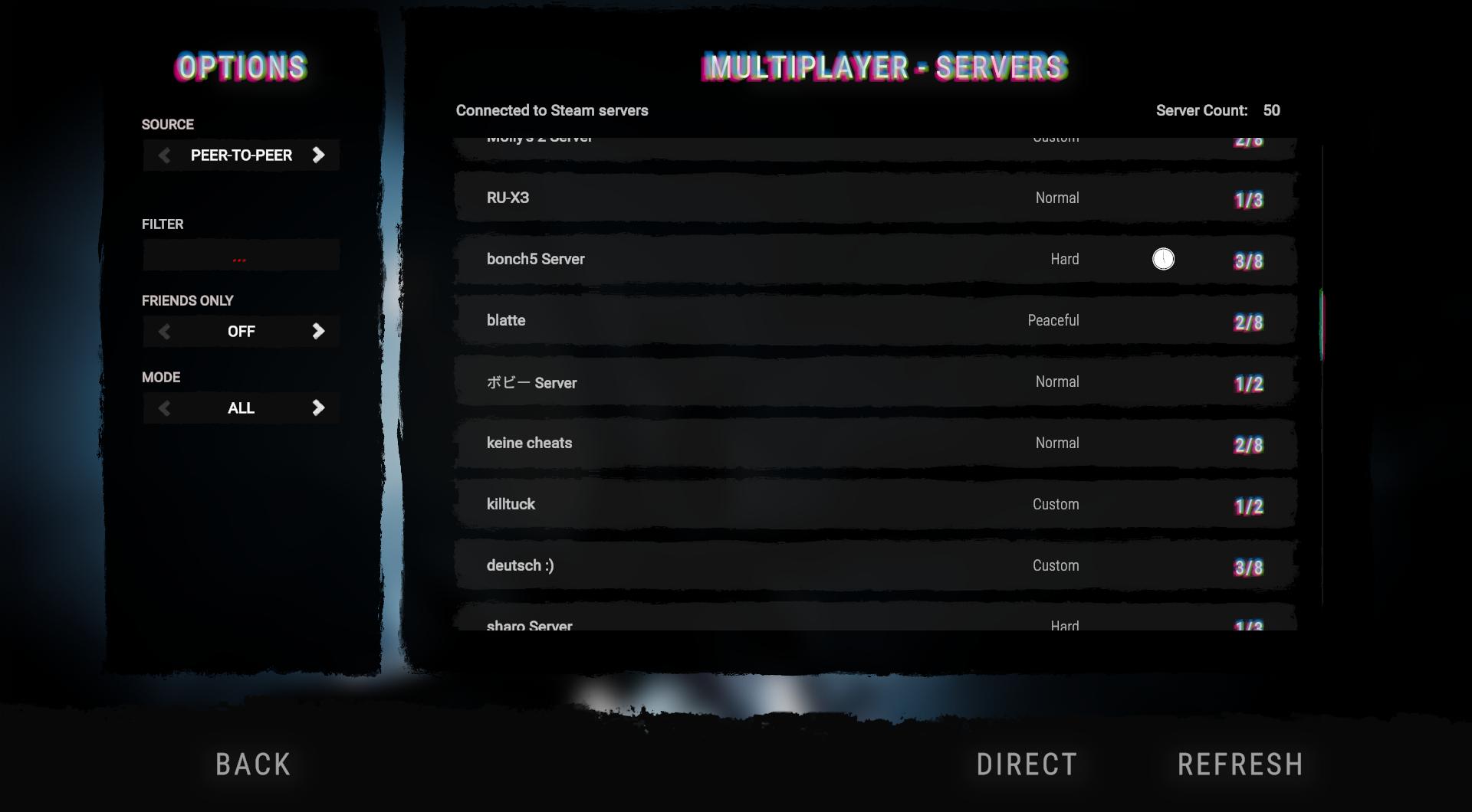 Akzeptiere direkte Einladungen oder durchsuche verfügbare Server, um dich mit Freunden zusammenzuschließen oder öffentlichen Sitzungen beizutreten.