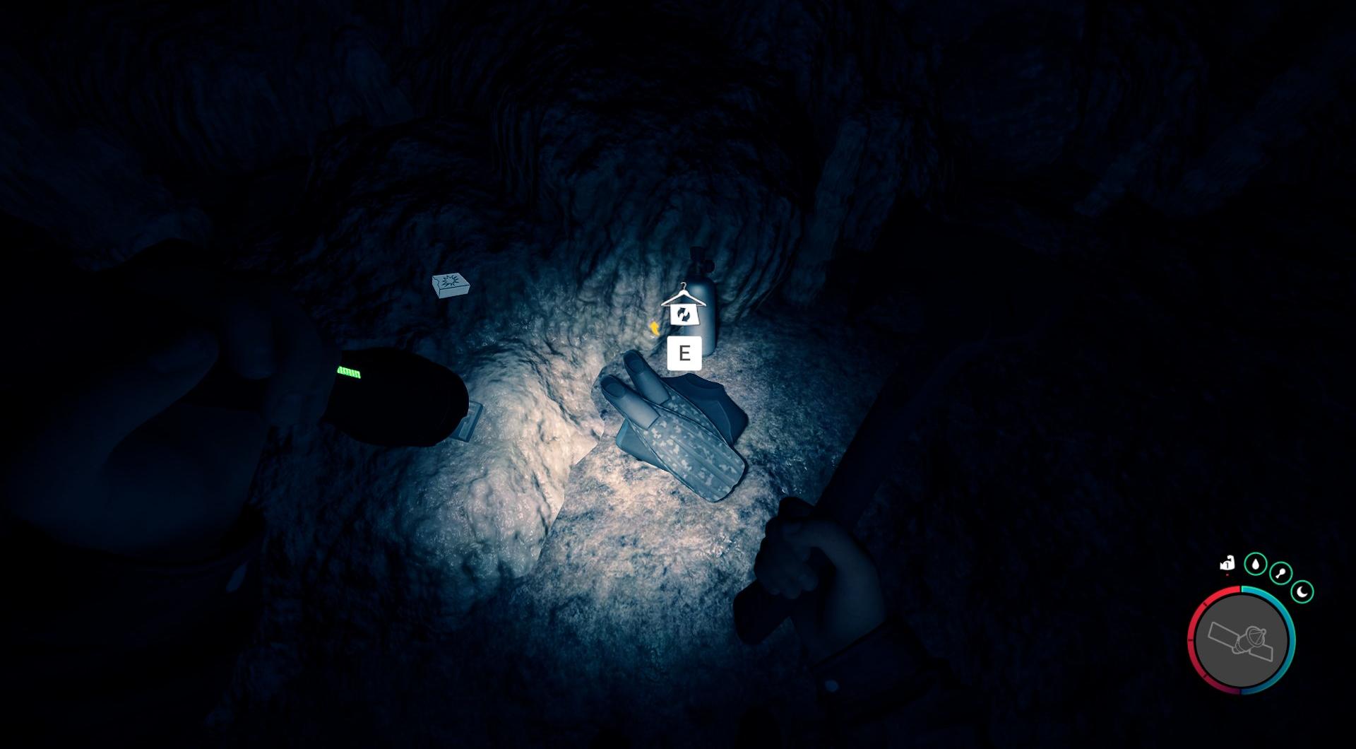  Finde den Taucheranzug und wertvolle Beute in der Höhle.