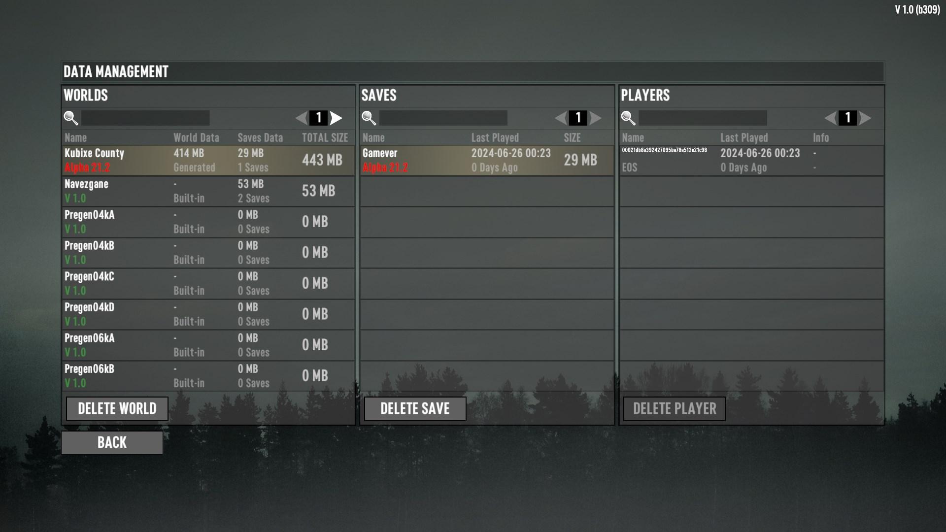 Switch back to Alpha 21 if needed in 7 Days to Die