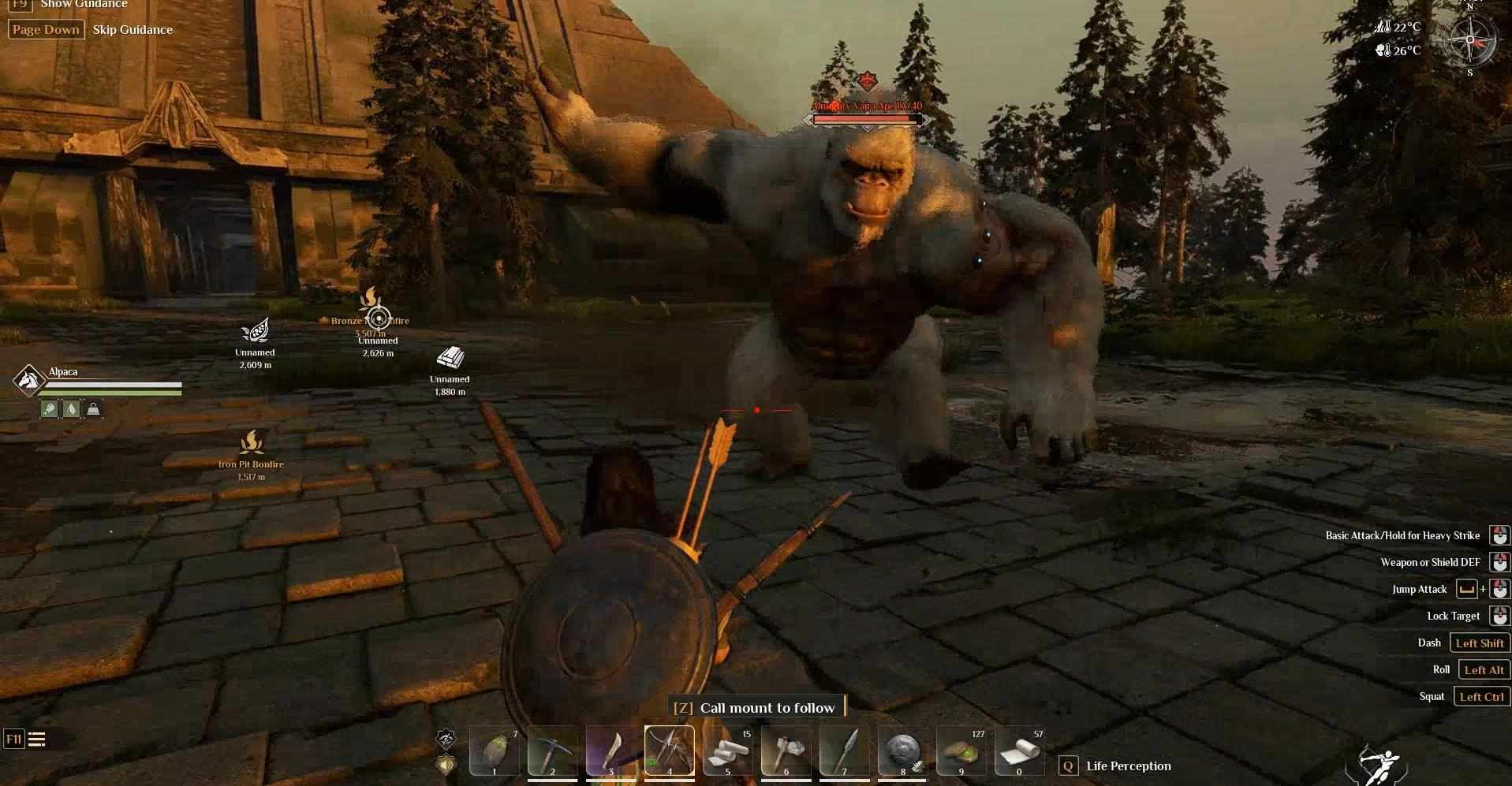 Besiege den Vajra-Affen, um Zugang zur Pyramide zu erhalten.
