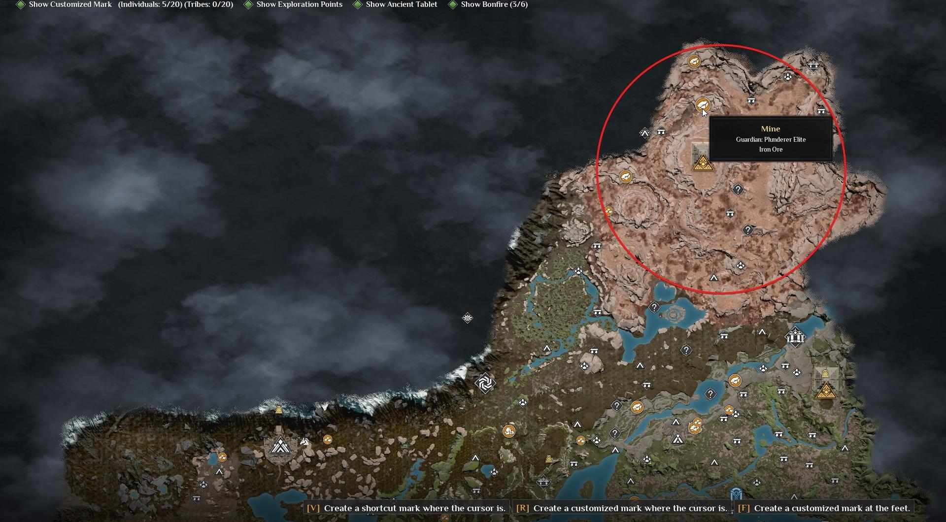 Erkunde das Wüstenbiom in Soulmask nach Eisenadern.
