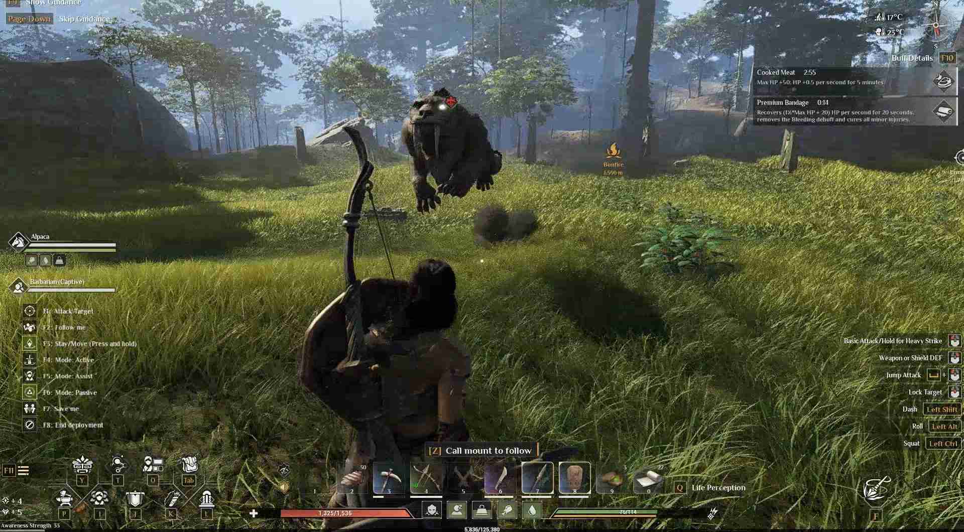 Besiege Tempelwächter in Soulmask.