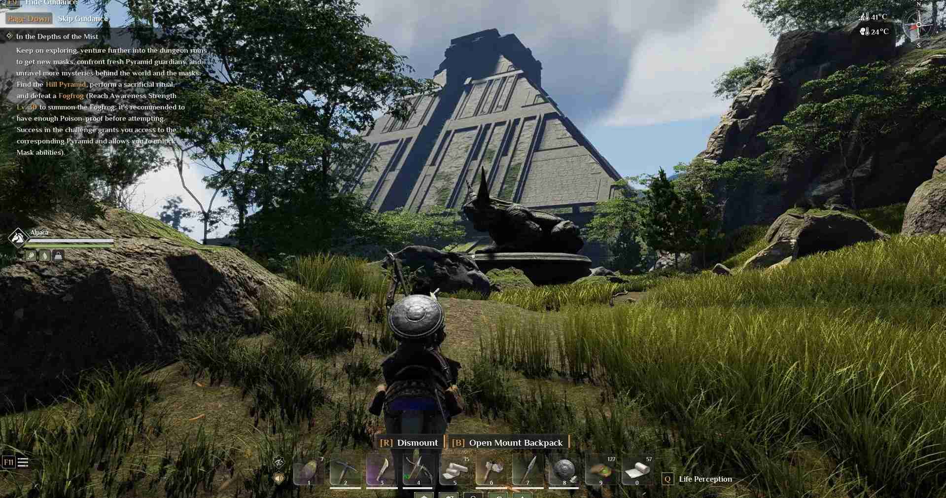 Finde die Antike Pyramide im Sumpfgebiet in Soulmask.