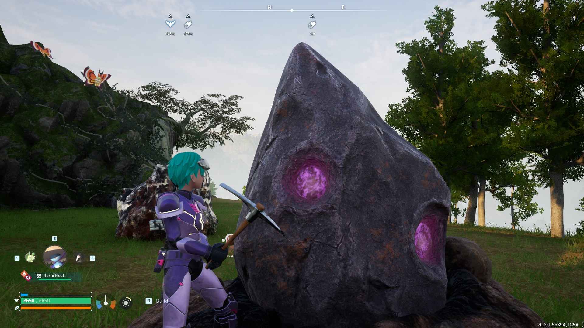 Baue wertvolle Fragments aus Meteoriten ab im Palworld Sakurajima Update
